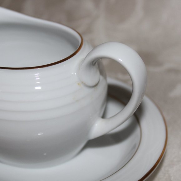 Noritake Arctic Gold Gravy Boat - Picture 8 of 11